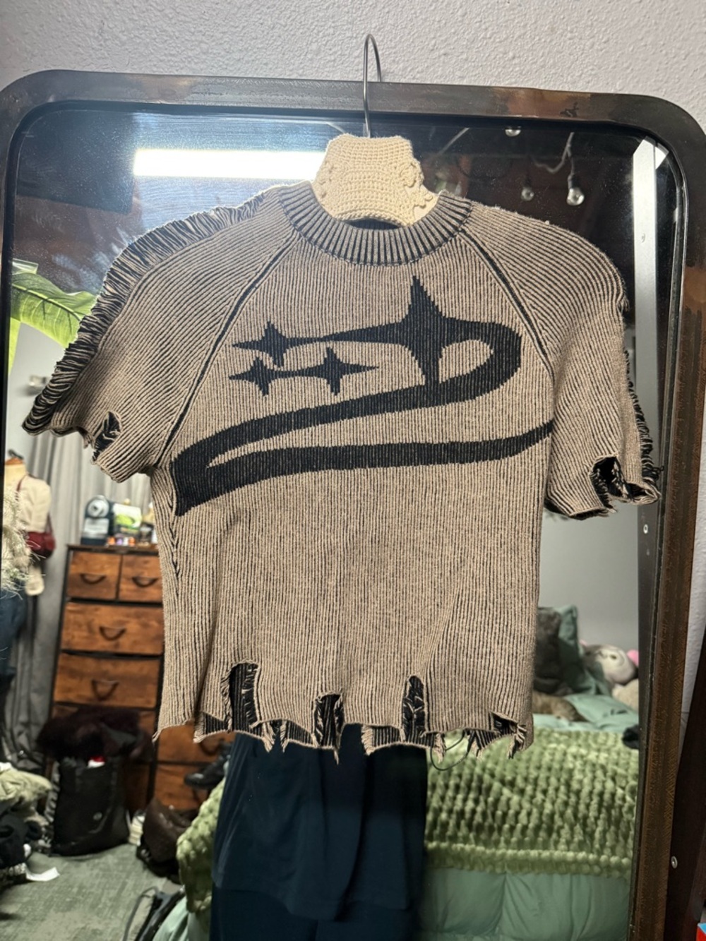 Cider crop knit top
